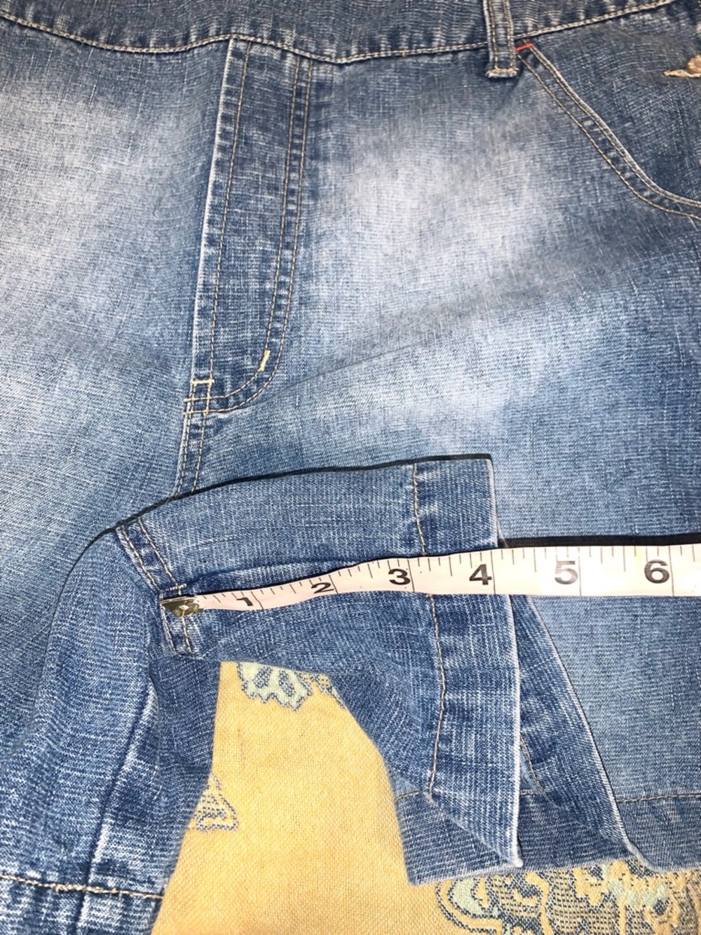 Vintage Y2k Denim Shorts Bib Overalls Women’s size Large - Picture 9 of 9